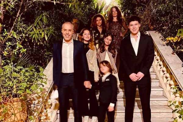 Kamel Mennour wife and children