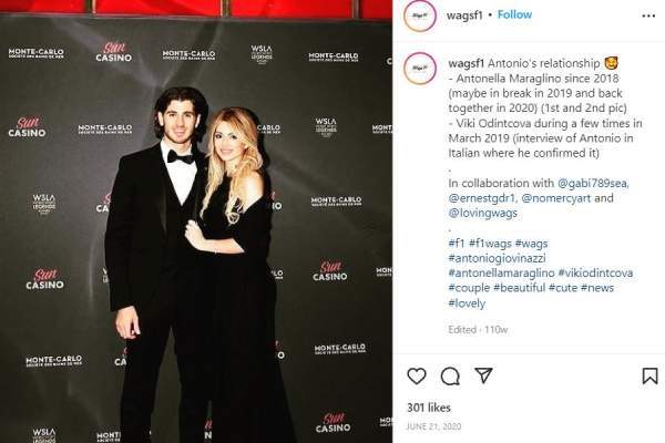 Antonio Giovinazzi's Girlfriend