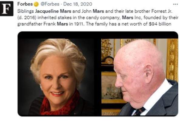 Jacqueline Mars Father