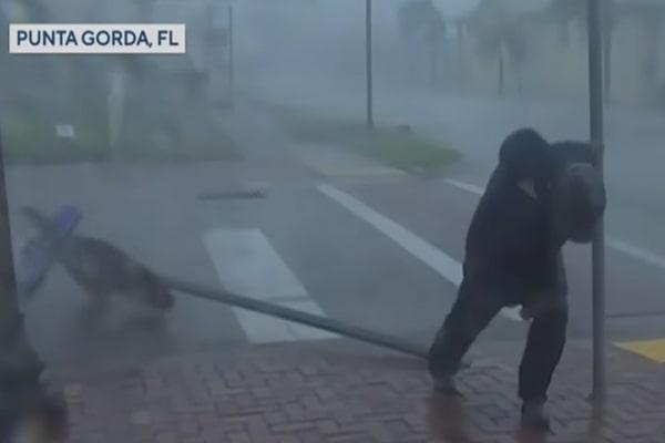Jim Cantore Hurricane Ian Update: Hit By A Flying Tree Branch!